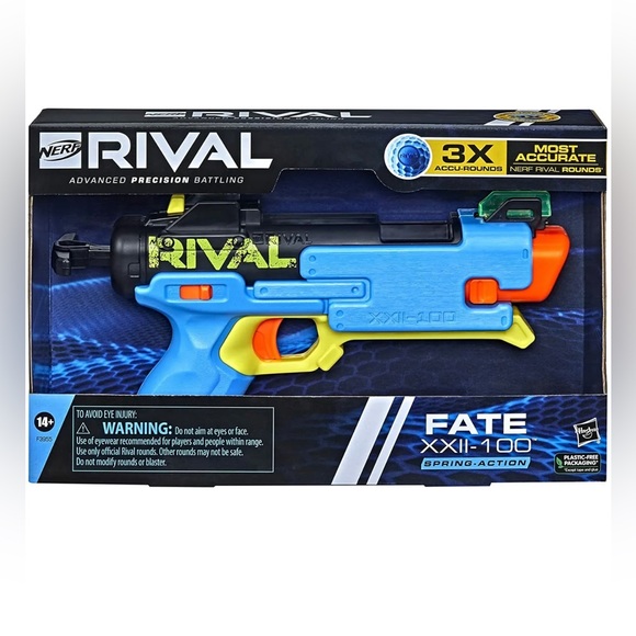 Nerf Rival Fate XXII-100 Blaster Toy Gun with Adjustable Rear Sight - Picture 5 of 8